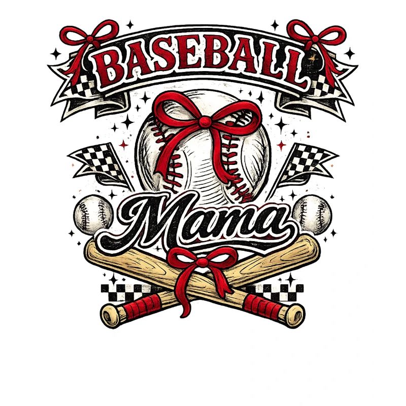 Baseball Mom: Retro Mama Baseball Gift