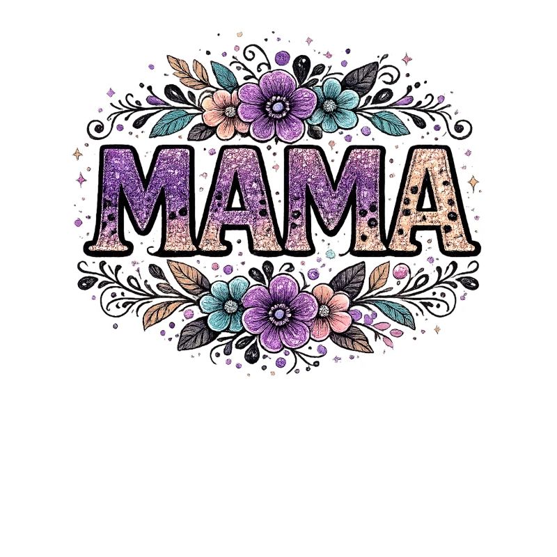 Mama-Geschenk: Retro-Mama-Visualisierung