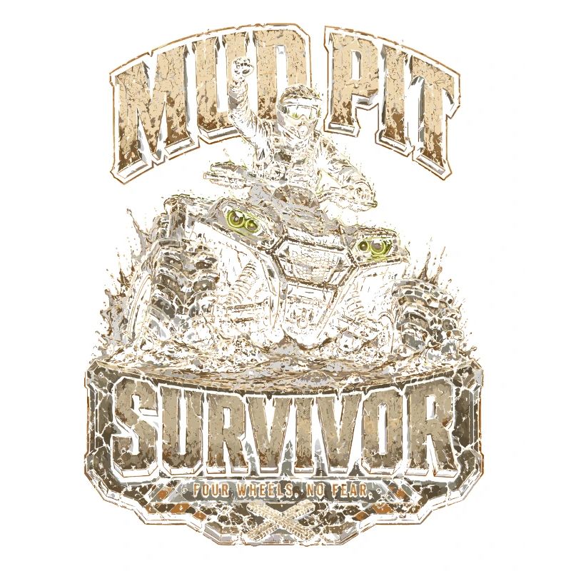 ATV Quad Driving Quad Driver Mud Pit Survivor