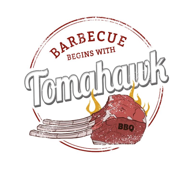 Tomahawk Steak Barbecue Rindfleisch Vintage BBQ