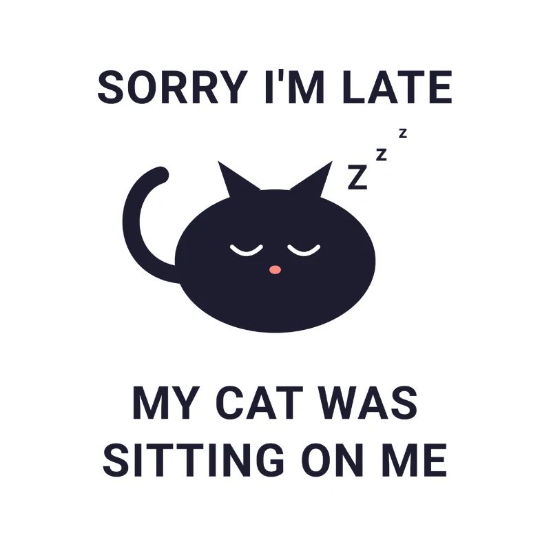 Late Cat Nap Excuse Tee