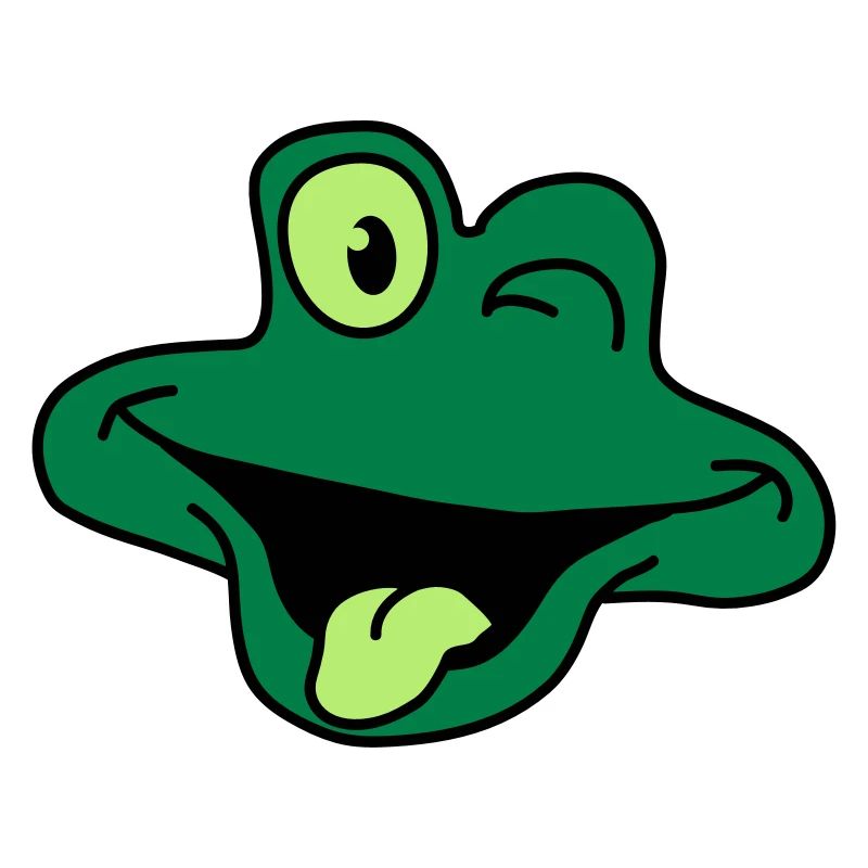 Cheeky Comic Frog Face