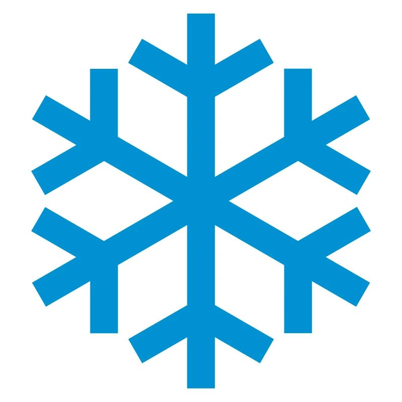Icône d'icône de temps de flocon de neige
