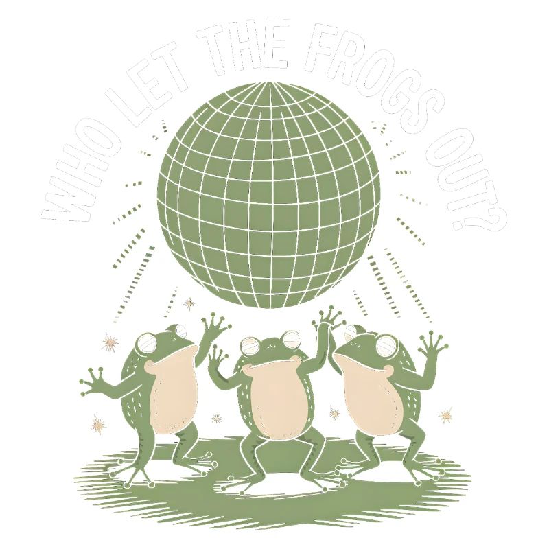 Who let the Frogs out? - Cute Frog Sticker