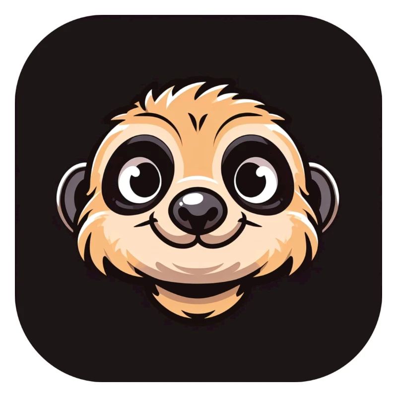 Comic Erdmännchen Kopf