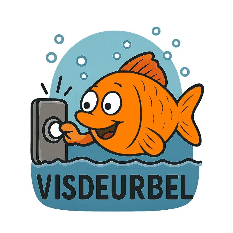 Pêche Fun Poisson Sonnette Dessin Animé Design