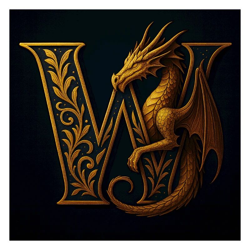 W – Magic Ornament with Dragon