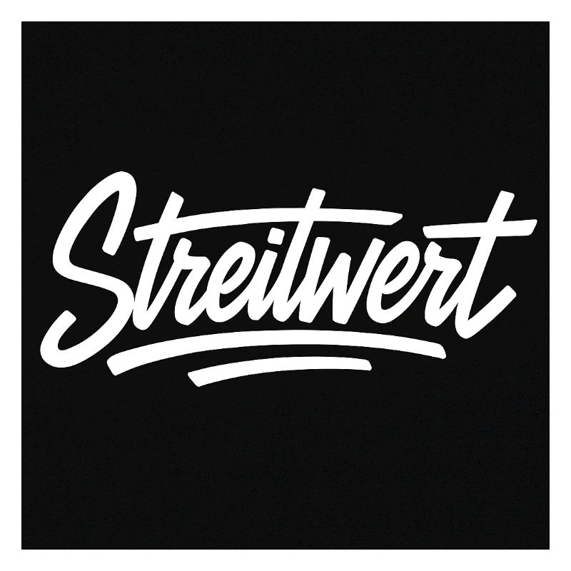 Streitwert Script Logo Schwarz