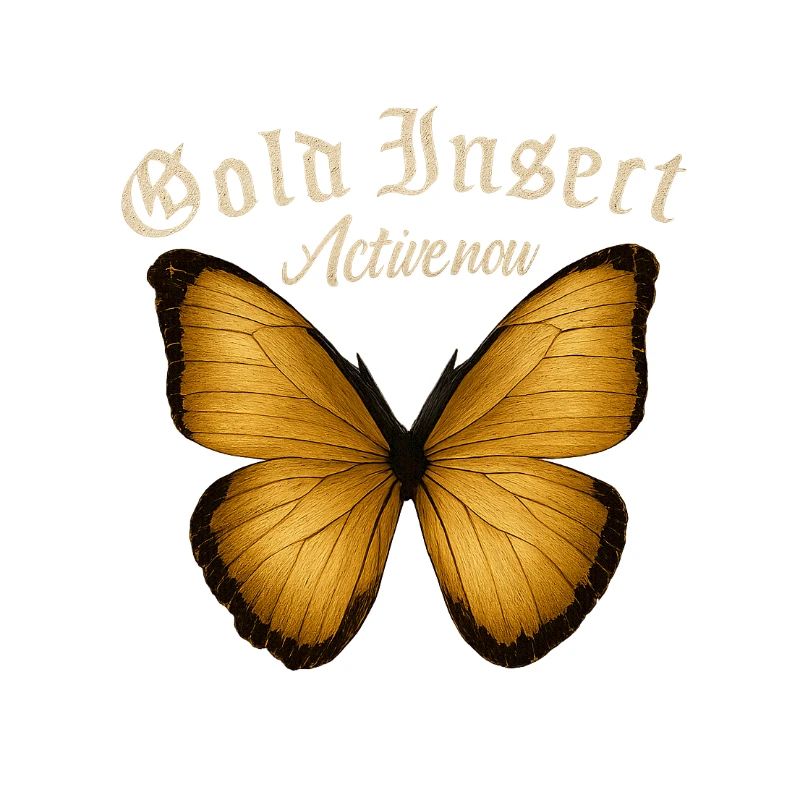 Golden Butterfly Fans Active Gift Idea