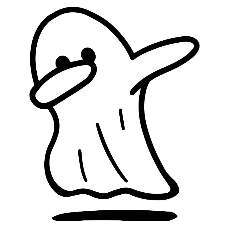 Ghost / Funny ghost / halloween / dabbing ghost