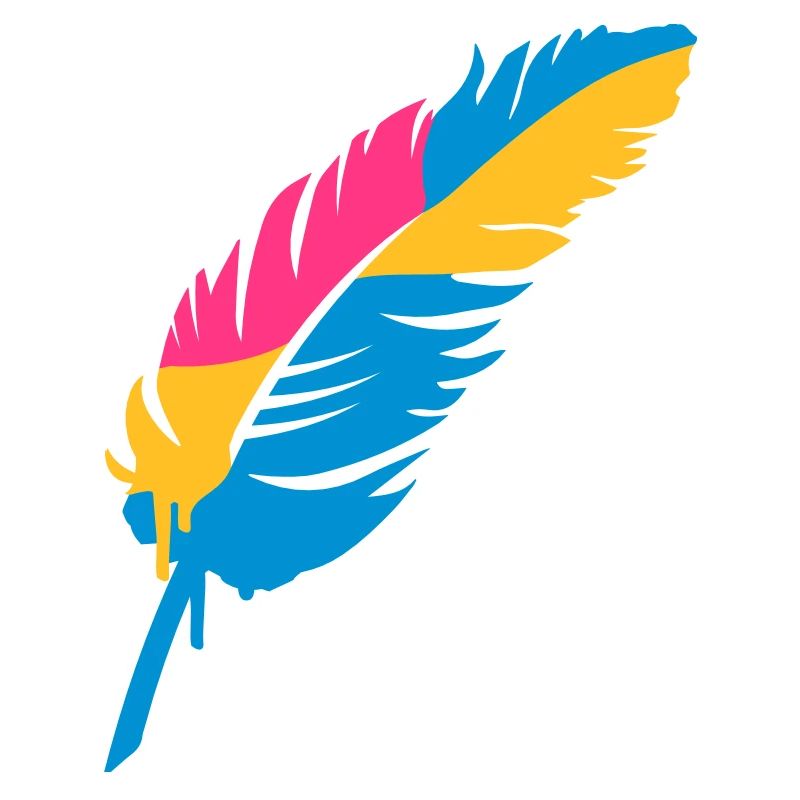 A colorful feather