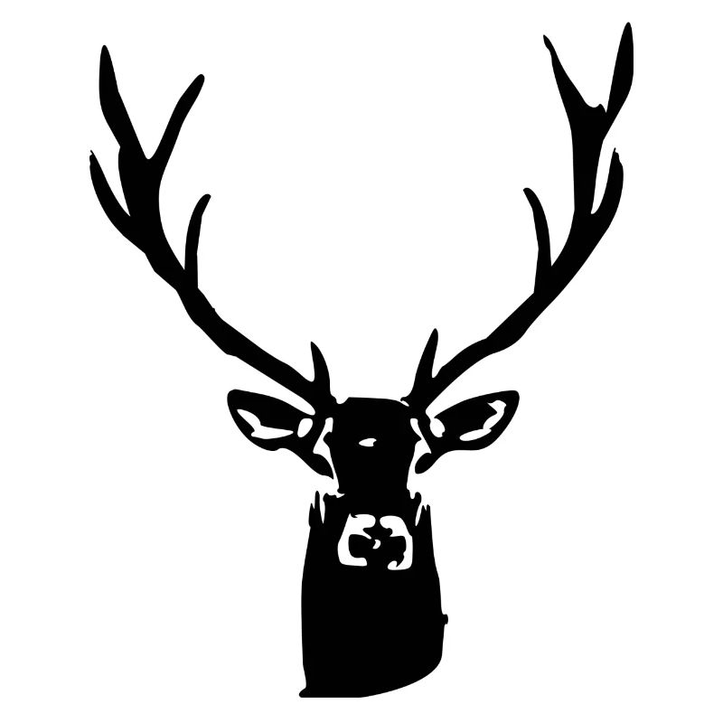 Noble deer from the front