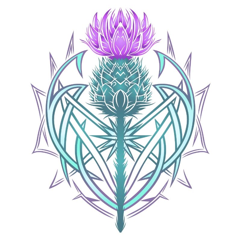 Thistle Shield Celtic Knots Thistle Lover