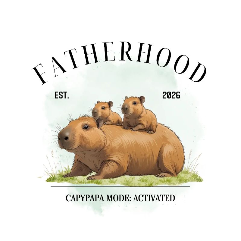 Paternité EST. 2026 – Mode Capypapa activé