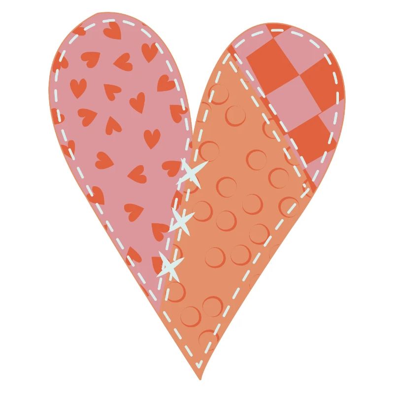Patchwork Herz Nr. 10