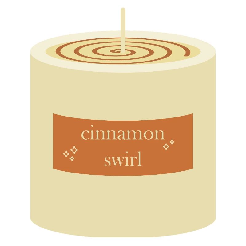 Bougie tourbillon de cannelle