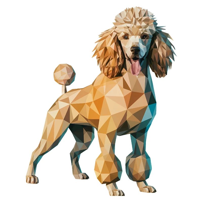 Poodle - Cool Low Poly Logo