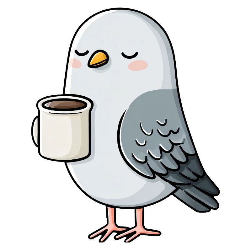 Cozy Pigeon Coffee Sipper