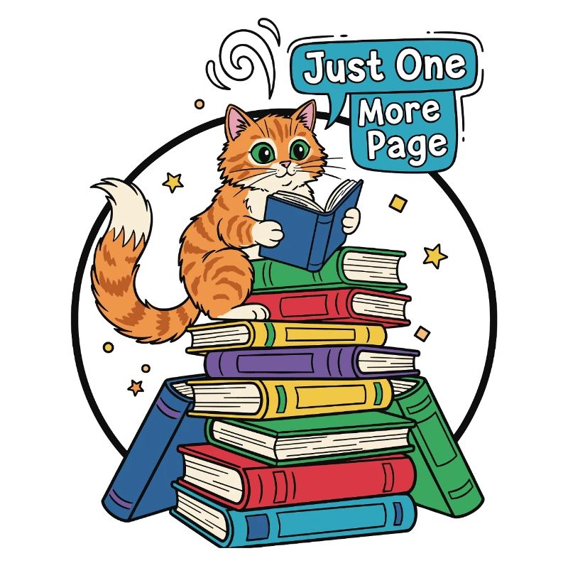 Cat reader: Just one more page