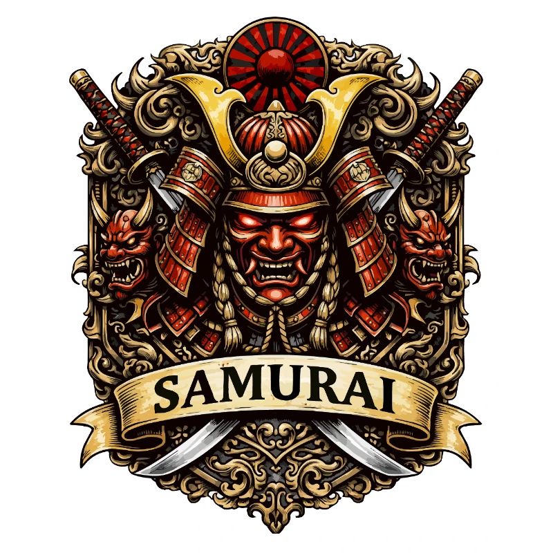 Samurai Crest Warrior Art