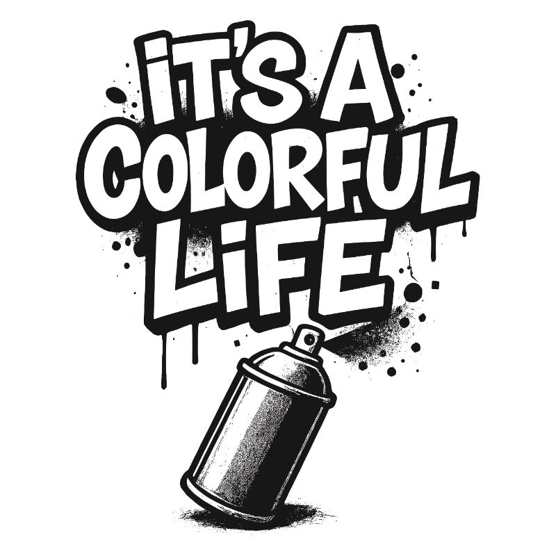 C’est un graffiti de vie coloré