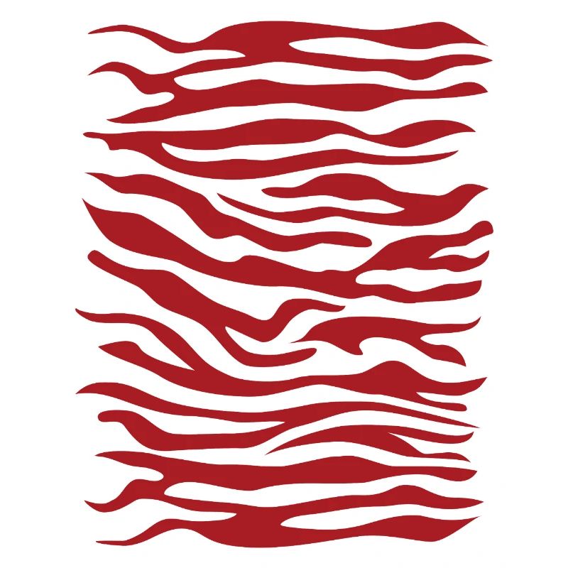 Zebra Pattern Red