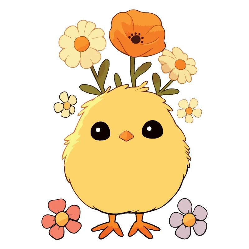 Chick, Spring, Flowers, Summer, Easter, Garden