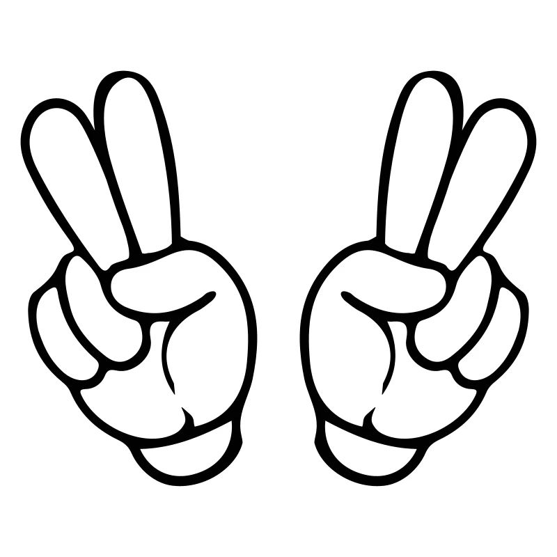 hands peace comic