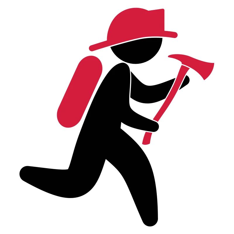 A fireman with an ax