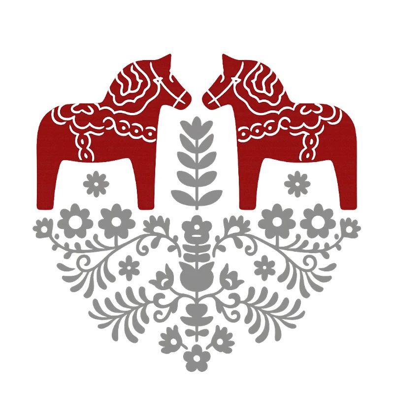 Dala Horse – Scandinavian Folklore in Grey