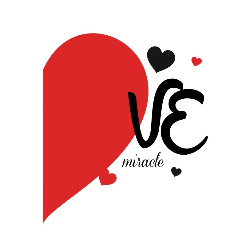 Romantic Heart Leaf Design on Textile
