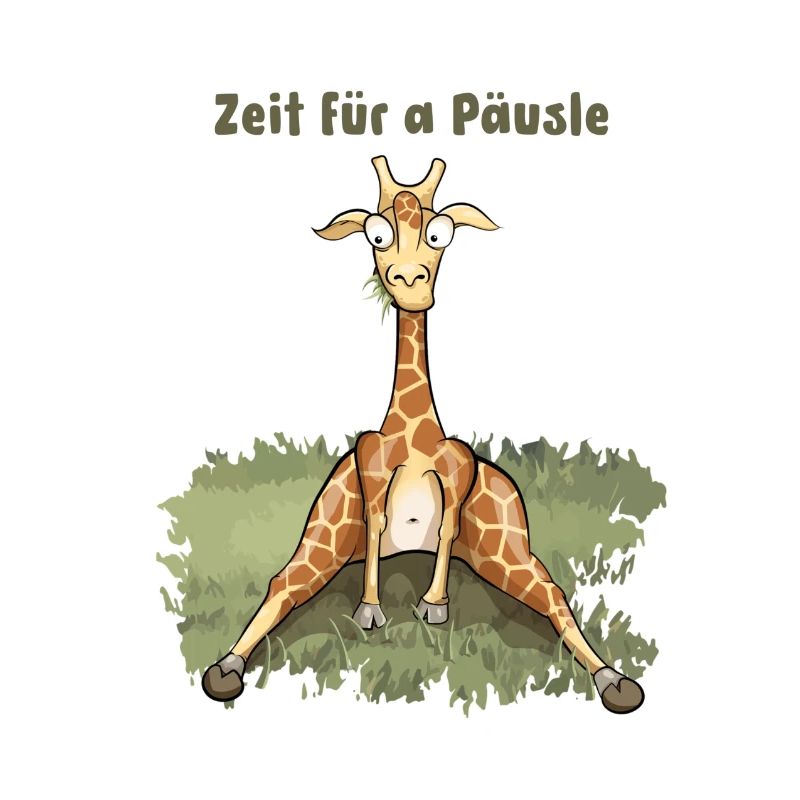 Zeit für a Päusle - Schwäbische Comic Giraffe