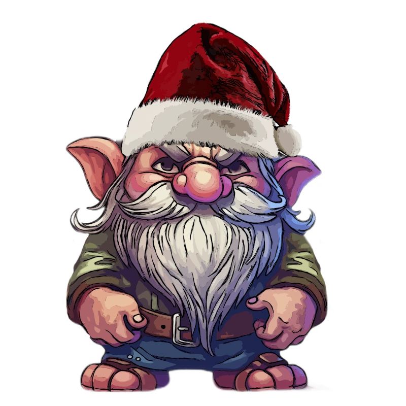 Weihnachtsgnom mit Wichtel beleidigt 