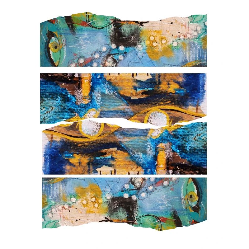 Expression colorée abstraite