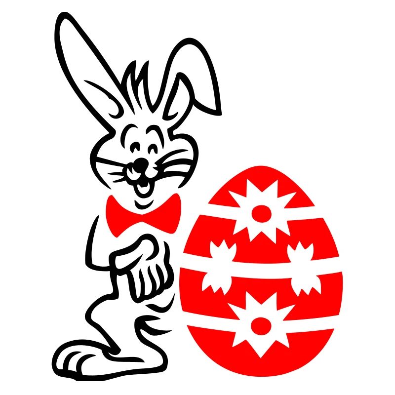 Oeuf de Pâques avec lapin