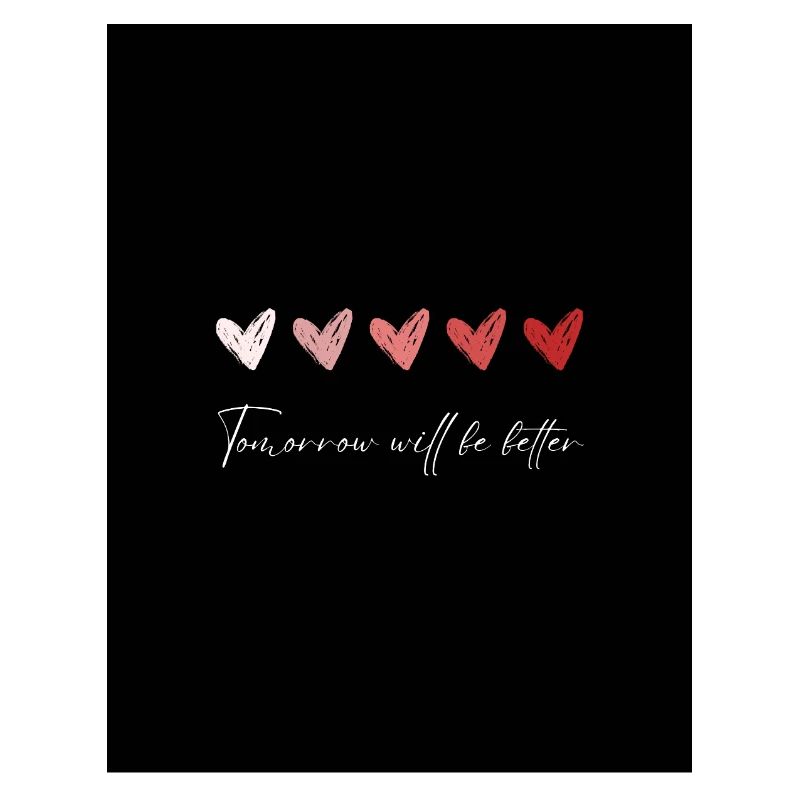 Herzen der Hoffnung mit einer positiven Botschaft