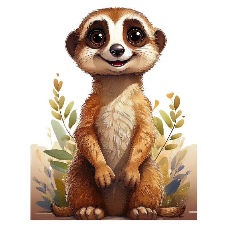 Dessin de suricate mignon