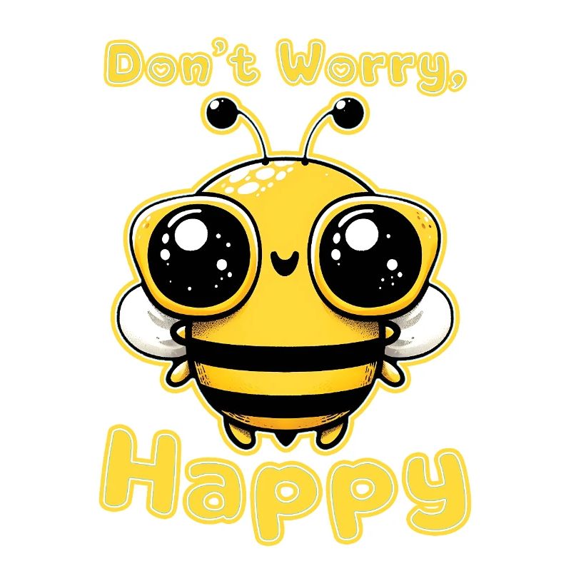 Ne vous inquiétez pas abeille heureuse