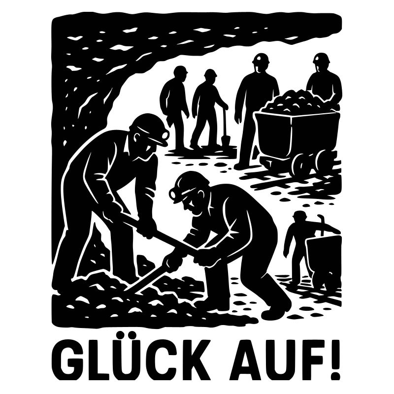 Luck On Mining Miner Work Coal Mine Historical