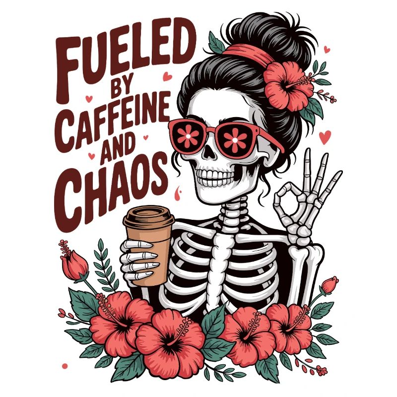 Mother Caffeine Mom Skeleton Coffee