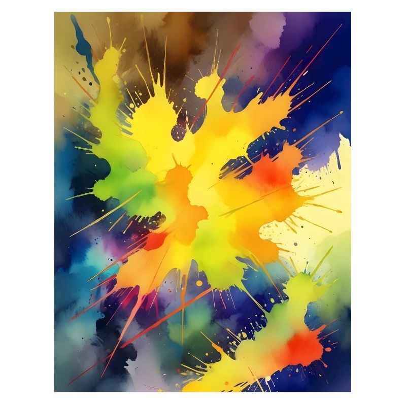 Farbexplosion Abstrakt Spritzer
