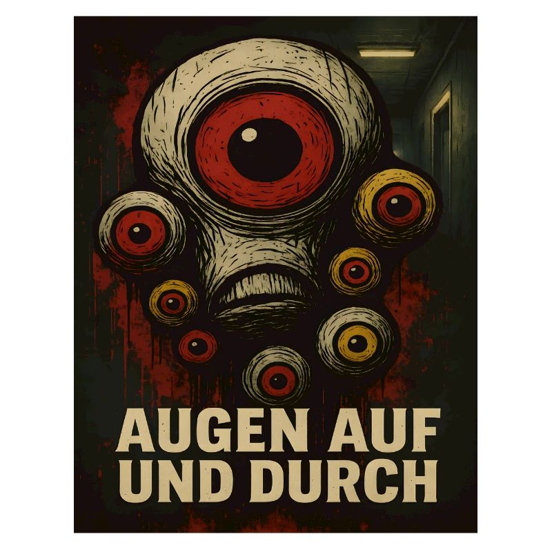 Regarde les monstres et les regarde à travers