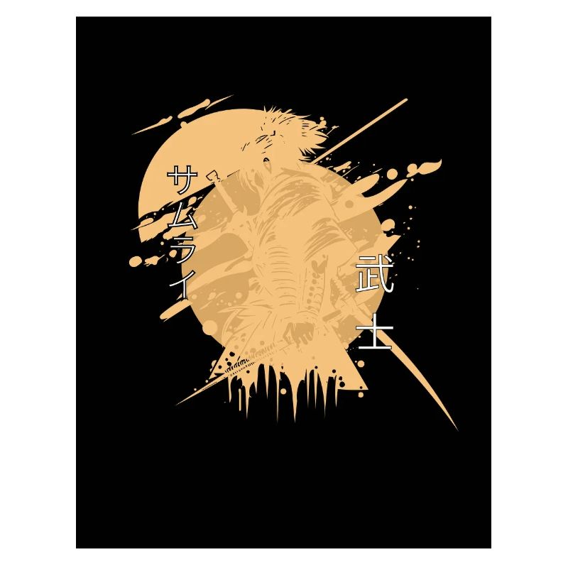 Samurai-Pferdespritzer Schwarz