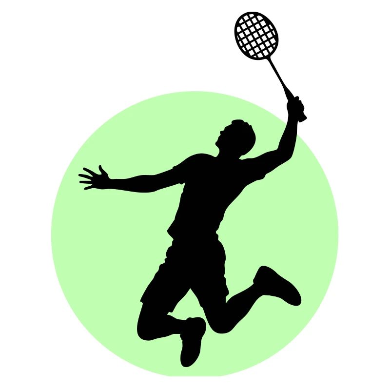 Badminton Player Silhouette – Smash Power