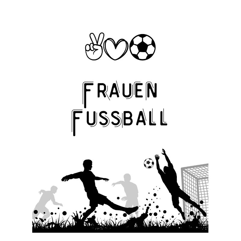 Fußballsilhouette vor dem Tor