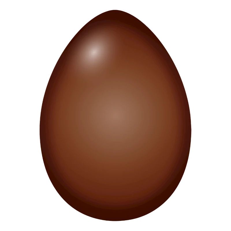 Chocolate Easter egg classic and simple