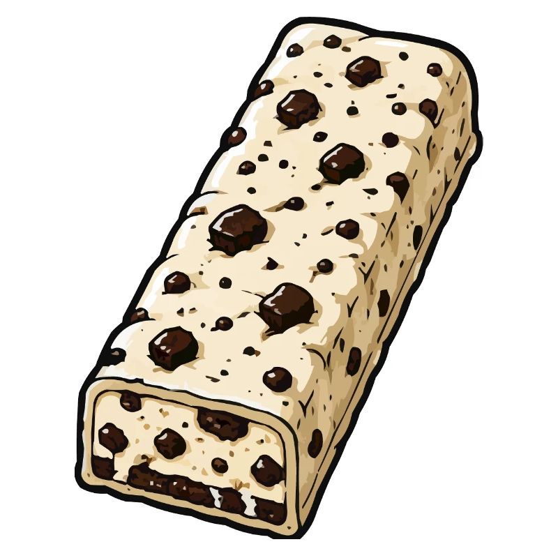 Chocolate Bar with Chocolate Chip Pattern