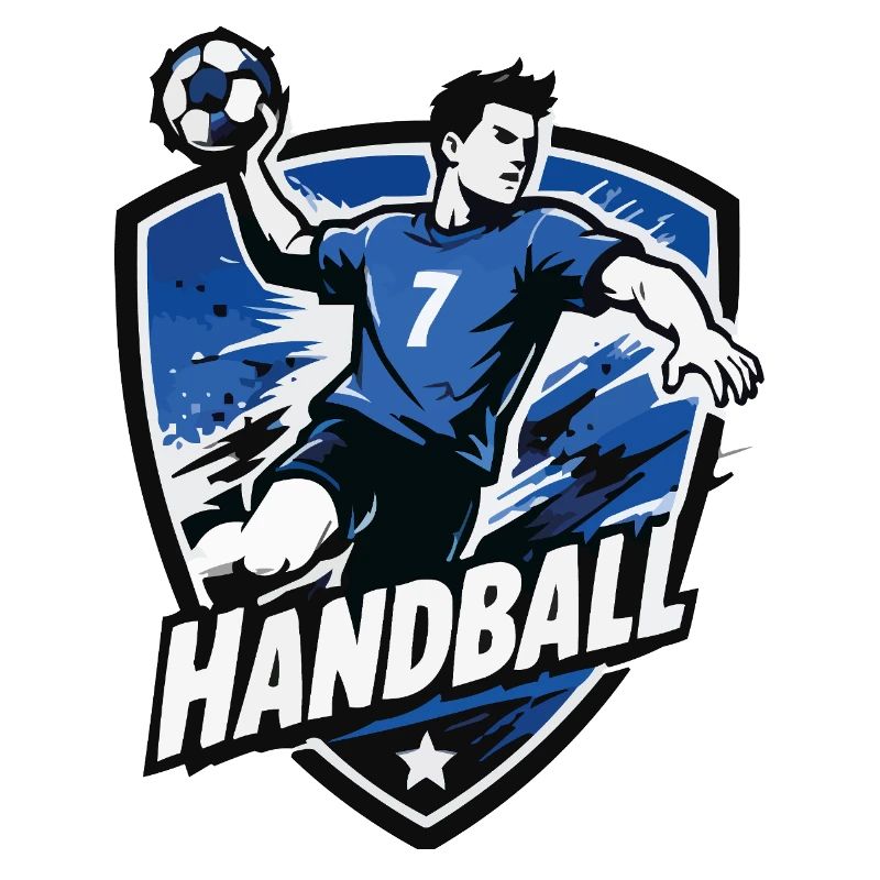 Bouclier bleu de l’attaquant de handball