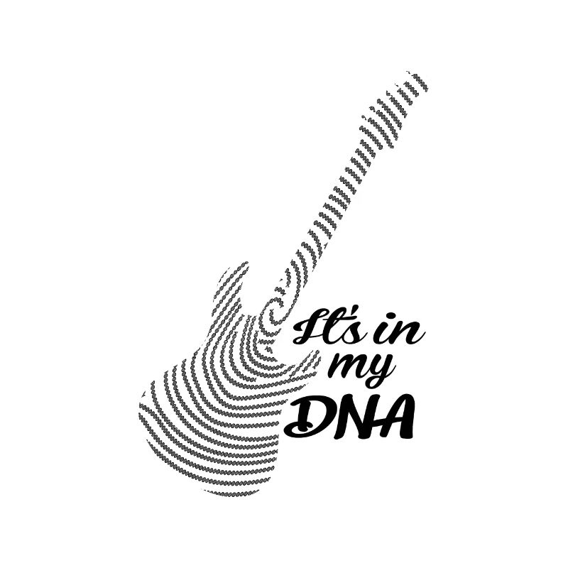 Musik E-Gitarre ist in my dna Englisch