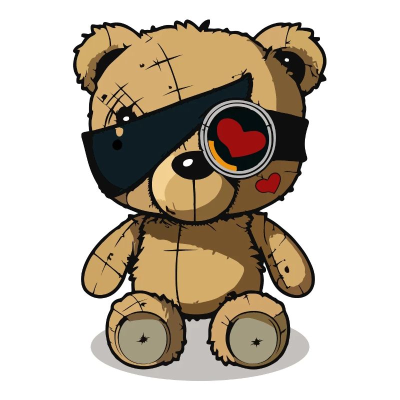 Cache-œil mignon ours